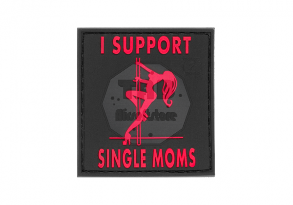 I Support Single Mums Rubber Patch Blackmedic (JTG)