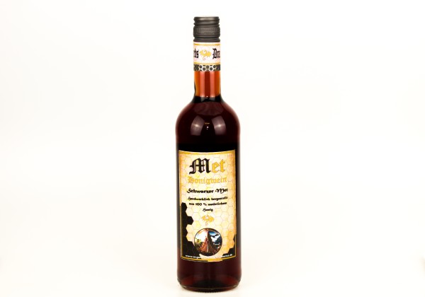 Flasche Met Schwarzer Met / Honigwein mit schwarzer Johannisbeere, 10 % vol. / 750 ml